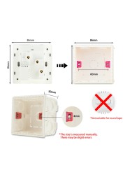 Avoir Matte White Wall Light Switch Universal Electrical Socket With Switch 220V Power Push Button Sockets And Switches