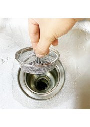 Anti-Clogging Sink Strainer Stainless Steel Sink Filter Hair Catchers Drain Net Sewer Outfall Bathroom Kitchen Accessories