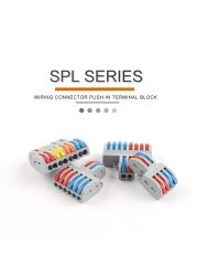 SPL Fast Wire Splitter 42/62/82/84 Wire Interconnect Connector Compact Push-In Connector Terminal Block With Operating Lever