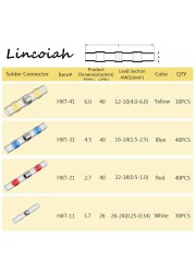 10/50 قطعة لحام عازل موصلات الأسلاك-الحرارة يتقلص لحام بعقب موصلات-طقم توصيل لحام-السيارات البحرية معزول