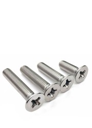 M1.2 screw 50pcs 304 stainless steel philips flat countersunk head bolt 1.2mm grub screws for laptop repair