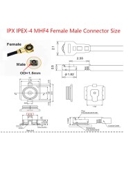 100pcs RG178/RF1.13mm Coaxial Cable SMA 2 Hole Female to u.FL/IPX/IPEX1/4 MHF4 Female Jack Pigtail 3G Antenna Extension Wire Cord