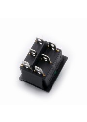 10pcs KCD4 Rocke Switch Rocker Power Reset Button With Light 16A 250V 20A 25V 4/6pin 3 Position