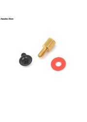 High Quality 10pcs 6.5mm 6-32-M3 Golden Computer Motherboard Riser Silver Screws Washers Red