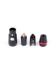 10pcs XLR Black 3 Pin Male and Female Connector Adapter for Camcorder Signal Light Application HIFI Audio