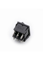 10pcs KCD5 21x24mm Double Power Rocker Switches Without Black Light ON-OFF-ON 4pin 6A/250V 15A/125V AC