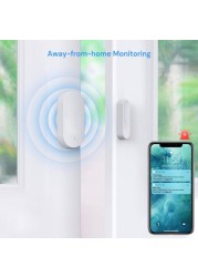 Tuya Smart Zigbee Window Door Sensor Detector Alarm Smart Life APP Remote Monitor Home Security Support Alexa Google Assistant