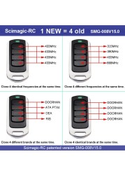 Scimagic-RC متعدد التردد 280-868MHz استنساخ كراج عن بعد التحكم 433MHz 868MHz المتداول رمز الارسال أمر بوابة مفتاح فوب