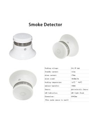 Battery Powered Smoke Carbon Carbon Monoxide Detector Combination Smoking Poster Alarm LED Digital Display Sound Alert Home Security Sensor