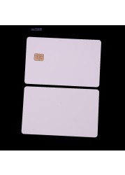 New 5pcs ISO Plastic IC With Chip SLE4442 Blank Smart Card Contact IC Card Safety White