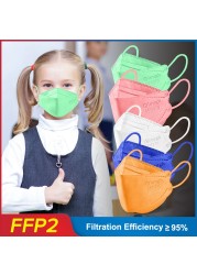 Elough KN95 Mascarillas Niños FFP 2 Fish Babies FPP2 Masks Resuable Mascarilla FFP2 Infantil Homologada 4 Layers FFP2Mask Kids