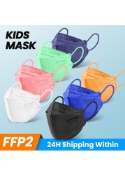 أقنعة إيلو FPP2 للأطفال 6-12 سنة الأسماك الكورية Mascarilla Infantil FPP2 قابلة لإعادة البيع 4 طبقات FFP2 KN95 قناع للأطفال