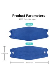 10-100 قطعة Mascarillas المعتمدة FFP2 KN95 أقنعة الوجه FFP2 homology ada إسبانيا الكبار واقية Mascarillas FPP2 تلوين الأسماك Masque