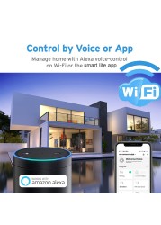 Haozee 3 in 1 WiFi Siren Connectivity with Temperature Humidity Sensor Tuya Smart Life Alexa Google Home