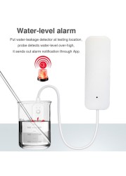 Tuya ZigBee/Wifi Water Leak Alarm Smart Water Sensor Leak Detector Smart Life APP Flood Alert Overflow Security Alarm System