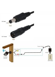 NEWCE DC 12V CCTV Camera Extension Cable 3/5/10/15/20/30m 5.5mmx2.1mm Power Extension Cord Cables for Wifi/AHD/IP Security