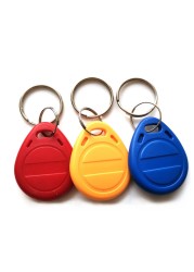 10/50pcs EM4305 T5577 125KHz Copy Writable Rewritable Epoxy Hang Keyfobs RFID Tag Key Ring Proximity Card Symbol Badge