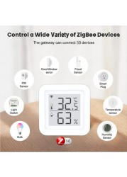 Tuya WiFi Temperature Humidity Sensor With LCD Screen Indoor Thermometer Hygrometer Smart Life Thermometer Alexa Google