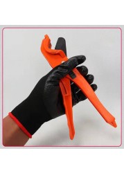 Black Nitrile Palm Coated Anti-Static Safety Gloves With Wear-Resistant Non-Slip Breathable Nitrile Work Mechanic Working Glove