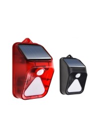 Solar LED human body induction lamp, waterproof outdoor patio pet automatic identification smart warning