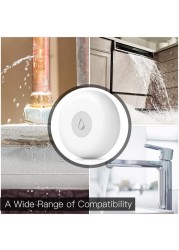 Smart Water Leak Detector Flood Sensor Flooding Alert Security Alarm System App Remote Control Long Battery Life