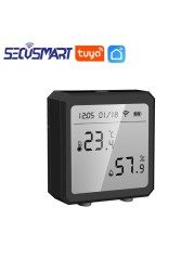 2022 Tuya Wifi Smart Temperature Sensor Humidity Sensor Indoor Thermometer LCD Display Alexa Google Home Support