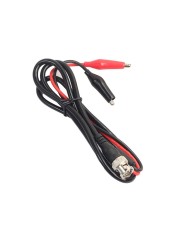 BNC Male Plug To Dual Alligator Clip Oscilloscope Test Probe Lead Cable 1 Meter