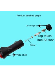 سيارة تيار مستمر 12 فولت 24 فولت DC2.1 3.5 مللي متر التوصيل ولاعة السجائر محول الطاقة مع التبديل 1/ 3 متر كابل ل E الكلب الرادار لتحديد المواقع