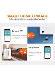 Tuya Smart WiFi Zigbee Temperature Humidity Sensor Humidity Monitor Humidity for Alexa Google Home Zigbee Gateway