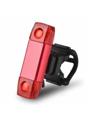 LED Mountain Bike Taillight USB Rechargeable Bike Tail Light Waterproof MTB Safety Warning Cycling Taillight Rear Lamp