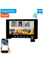 Dragonsview 7 Inch 1080P Color Video Door Phone WiFi Doorbell Intercom System Wireless Mobile APP Motion Remote Control