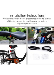 2022 Marlboze Waterproof Remote Control Motorcycle Electric Car Vehicle Security Anti-lost Reminder Vibration Warning Alarm