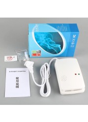 AT-300 Gas Leak Detector Combustion Propane Butane 220V 50Hz Natural Gas Sensitive Alarm Detector Home Security Sensitive Detector