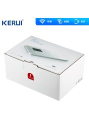 2022 Kerui Tuya W18 لاسلكي واي فاي إنذار المنزل GSM IOS أندرويد APP التحكم LCD GSM SMS لص نظام إنذار لأمن الوطن