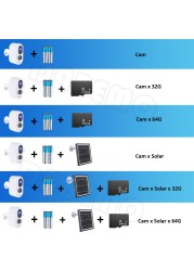 3MP كاميرا تعمل بالطاقة الشمسية واي فاي في الهواء الطلق شارع كاميرا أمان لاسلكية 3.3 واط الواح البطاريات الشمسية تعمل بالطاقة رصاصة كاميرا صغيرة Tuya APP