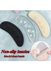 Leather Non-slip Insoles Anti-Pain Half Pad for Women Sandals Sticker High Heel Shoes Self-adhesive Patch Pad Front Care