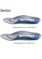 3ANGNI Orthotic Flat Feet Insoles Arch Support 3/4 Insole Memory Foam Lining Soft Letter for Man Woman Shoes