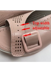 Plus Size Wedges Slippers Women 2022 Summer Fish Mouth Buckle Sandals Woman Lightweight Slope Heels Beach Flip Flops for Female