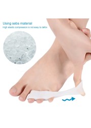 1 Pair Silicone Gel Toe Spacer Insoles For Women High Heel Side Pain Relief Orthopedics Shoe Protector Sole Plantillas