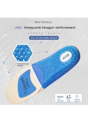 Silicone Insoles Unisex Arch Support Sneakers Insole Cushioning Memory Foam Sole Cushion Anti-Slippery Shoes Insert