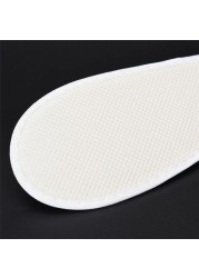 5-100 Pair Disposable Travel Hotel Slippers White Toweling Closed Toe Spa Shoes Bath Sets Bathroom Bathroom Shower Accessories