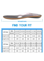 Orthotic Insoles Sports Shoe Cushion Men Flat Feet Heel Spur Orthotic Insert Sole