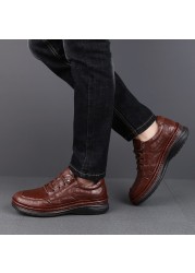 100% Genuine Leather Men's Casual Shoes Best Quality Business Formal Shoes 2019