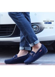 YEINSHAARS loafers mens elevator shoes height increasing shoes for men insole 6cm drive fashion business shoes