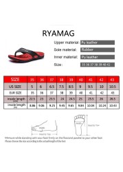 RYAMAG Massage Flip Flops Summer Men Slippers Beach Sandals Comfortable Men Casual Shoes Fashion Men Flip Flops Shoes 2022