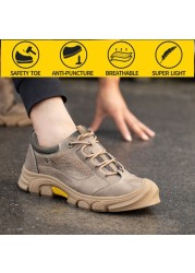 Safety insurance shoes men deodorant anti-puncture steel toe cap insulated electric safe wear-resistant winter work shoes