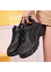 Moipheng 2022 Spring New Chunky Sneakers Women Breathable Shoes Big Size 35-45 Running Shoes Sneakers Women Vulcanized Shoes