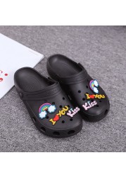 Cave Shoes Women Summer Hollow Outside Wear Slippers Cute Thick Bottom Non-slip Toe Sandals Casual Breathable Buckle Beach Shoes