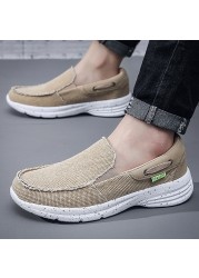 2022 summer men's casual shoes comfortable loafers outdoor lightweight sports shoes fashion men canvas shoes large size vulcanized shoes