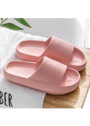 2022 Cloud Sandals Home Slippers Summers Thick Platform Womens Indoor Bathroom Anti-slip Slides Ladies Men's Shoes Dropshipping